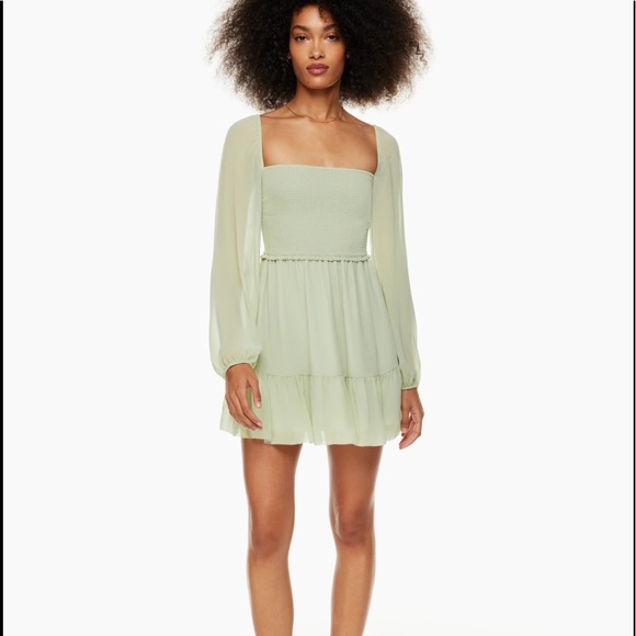 Wilfred Tempest Mini Dress   Pastel Sage Green - Picture 7 of 11